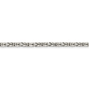 Sterling Silver 3.25mm Byzantine Chain