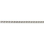 Sterling Silver 2.25mm Diamond-cut Rope Chain