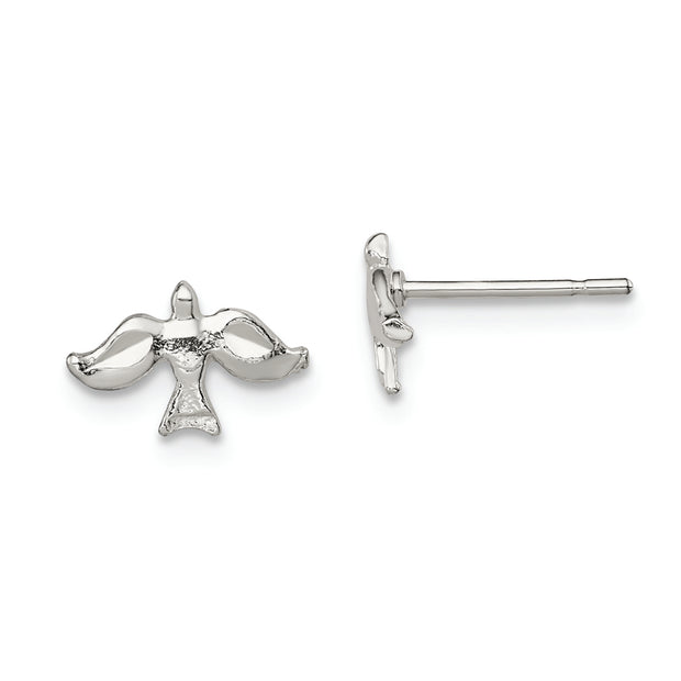 Sterling Silver Dove Mini Earrings