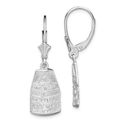Sterling Silver Polished Key West,FL Leverback Earrings