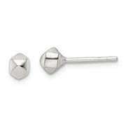 Sterling Silver Polished Geometric Shape Post Earrings