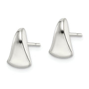 Sterling Silver Polished Fancy Wedge-shaped Post Earrings