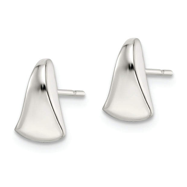 Sterling Silver Polished Fancy Wedge-shaped Post Earrings