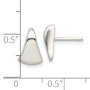 Sterling Silver Polished Fancy Wedge-shaped Post Earrings