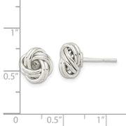 Sterling Silver Polished Love Knot Post Earrings