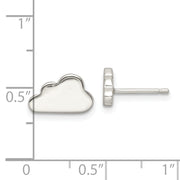 Sterling Silver Polished Cloud Post Earrings