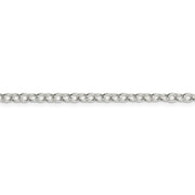 Sterling Silver 3.75mm Oval Cable Chain