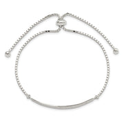 Sterling Silver Rhodium-plated Claddagh Adjustable Bracelet