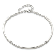 Sterling Silver Polished w/1.25 in ext. Bracelet