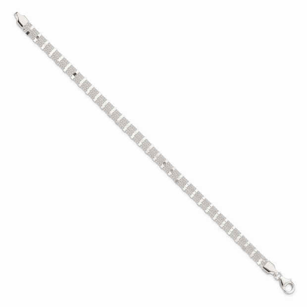 Sterling Silver Polished 3-strand Bracelet