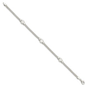 Sterling Silver Mesh Fancy Bracelet