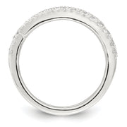Sterling Silver CZ Wrap Ring