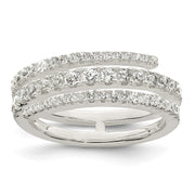 Sterling Silver CZ Wrap Ring