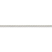 Sterling Silver 2.15mm Diamond-cut Round Spiga Chain