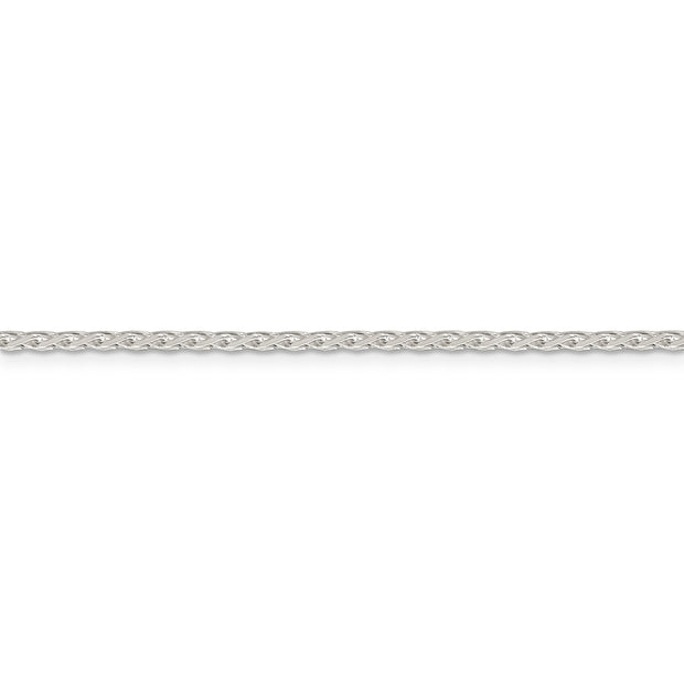 Sterling Silver 2.15mm Diamond-cut Round Spiga Chain