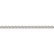 Sterling Silver 2.85mm Diamond-cut Round Spiga Chain