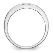 14K White Gold Diamond Band