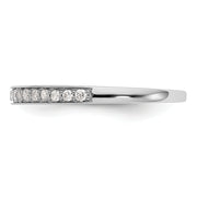 14K White Gold Diamond Band