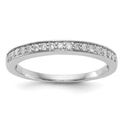 14K White Gold Diamond Band