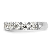 14K White Gold Lab Grown Diamond VS/SI FGH 2ct Wedding Band