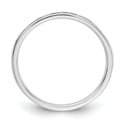 14k White Gold Diamond Channel Band