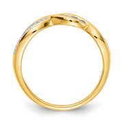 14k w/Rhodium Diamond MOM Ring