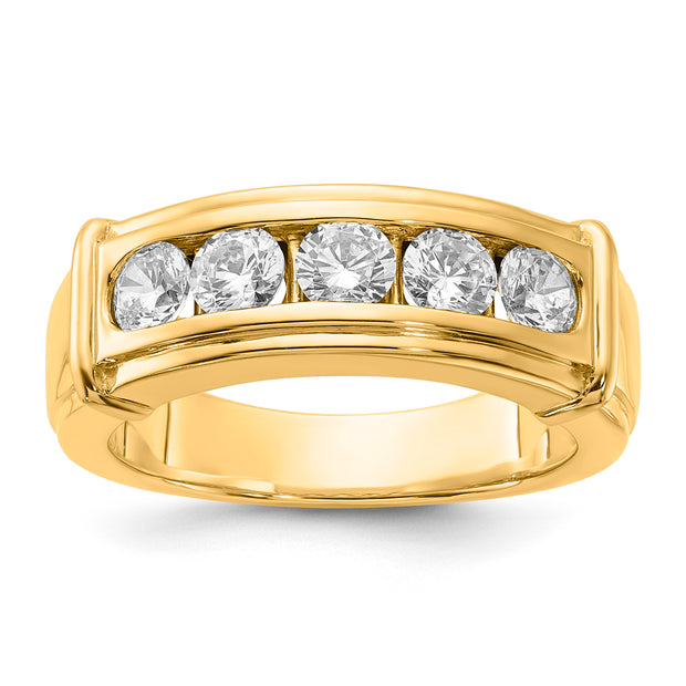 10k Lab Grown VS/SI FGH Dia Ring Rd 5-.3ct Dia:LG