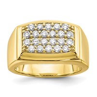 10K Lab Grown Diamond VS/SI FGH Men's Ring