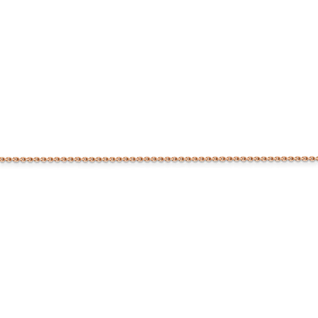 14k Rose Gold 1.4mm D/C Cable Chain