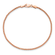 14k Rose Gold 1.7mm D/C Spiga Chain