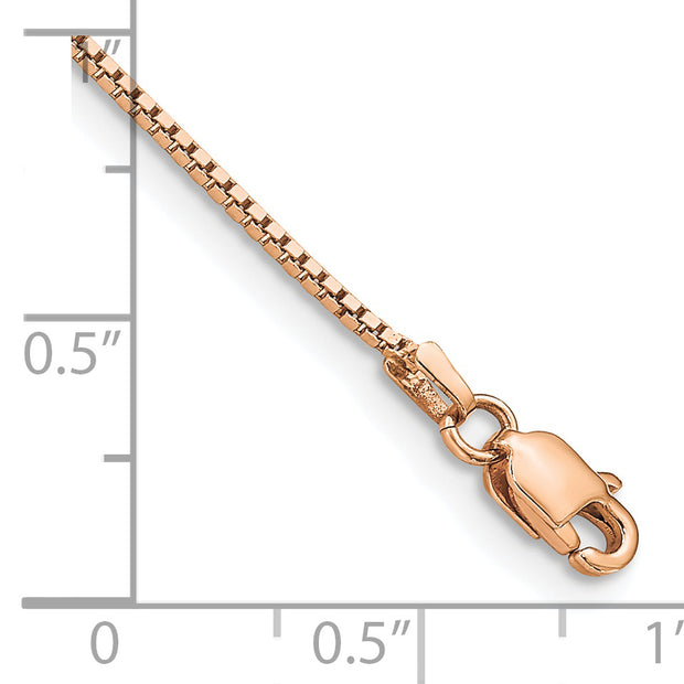 14k Rose Gold .95mm Box Chain