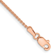 14k Rose Gold 1.25mm D/C Spiga Chain