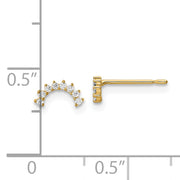 14k Madi K CZ Post Earrings