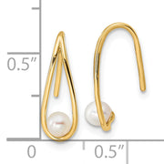 14k Madi K Freshwater Cultured Pearl Teardrop Earrings
