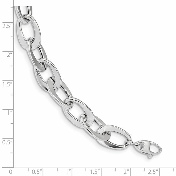 14kw Polished Fancy Link Bracelet