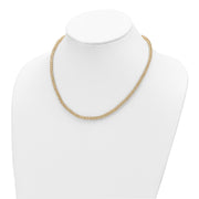 14K Polished Fancy Link Necklace