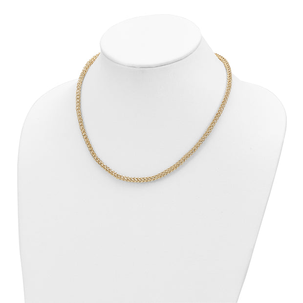 14K Polished Fancy Link Necklace