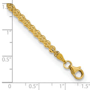 14K Polished Fancy Link Bracelet