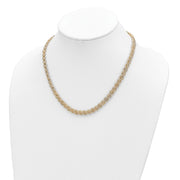 14K Polished Fancy Link Necklace