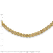 14K Polished Fancy Link Necklace