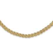 14K Polished Fancy Link Necklace