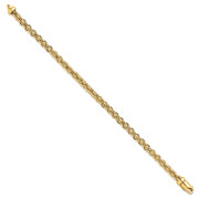 14K Polished Fancy Link Bracelet