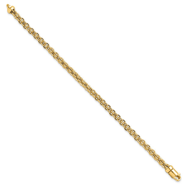 14K Polished Fancy Link Bracelet
