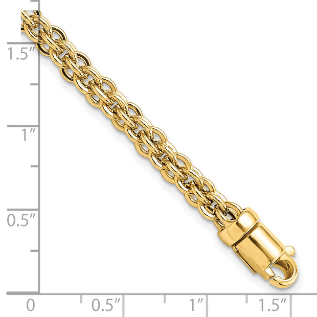 14K Polished Fancy Link Bracelet