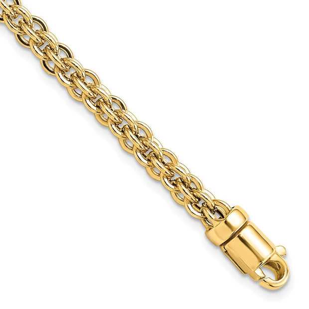 14K Polished Fancy Link Bracelet