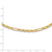 14K Polished Fancy Link Necklace