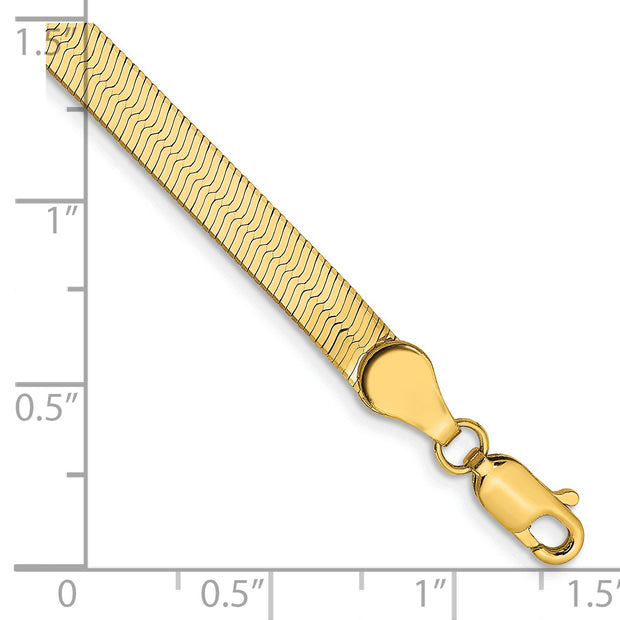 14k 4mm Silky Herringbone Chain