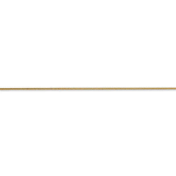 14k .8mm Round Snake Chain