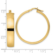 14K Polished Hoop Earrings