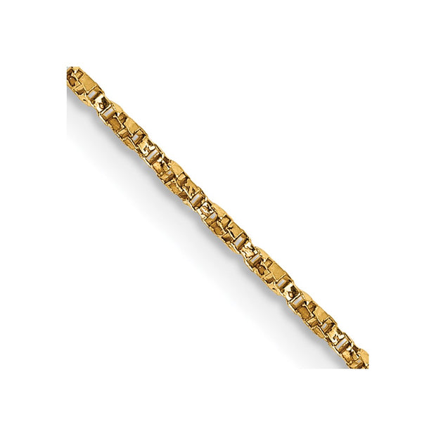 14k .95mm Twisted Box Chain